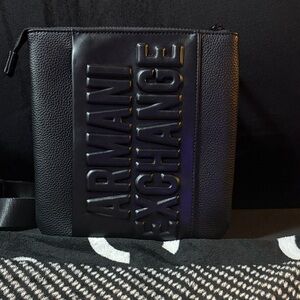 Armani Exchange Black Messenger Bag